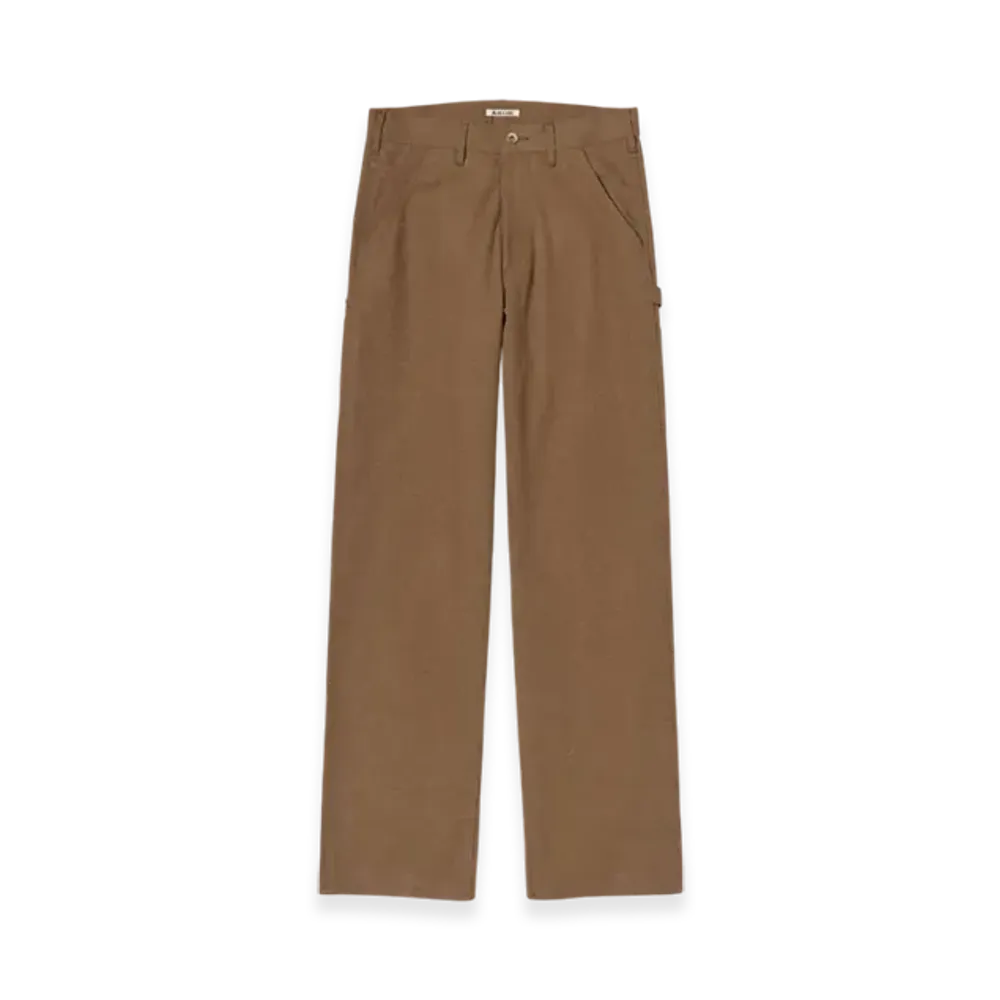 AURALEE Washed Heavy Canvas Pants "Brown"