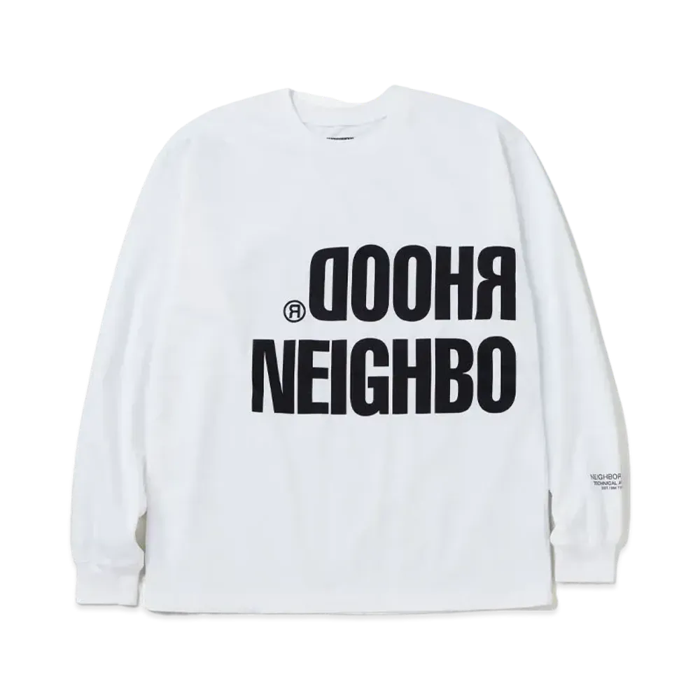 NEIGHBORHOOD NH . Tee LS-14 "White"