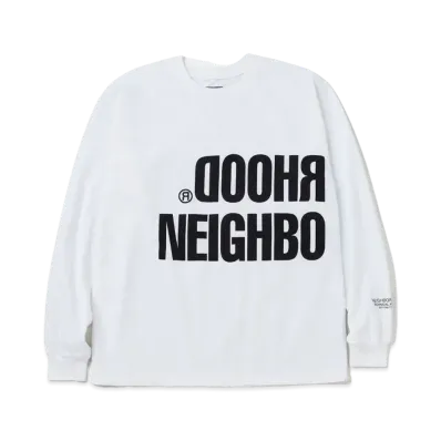NEIGHBORHOOD NH . Tee LS-14 "White"