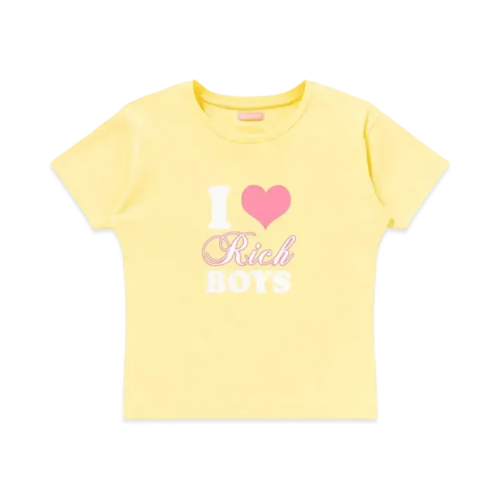 Blackeyepatch Rich Boys Baby Tee "yellow"