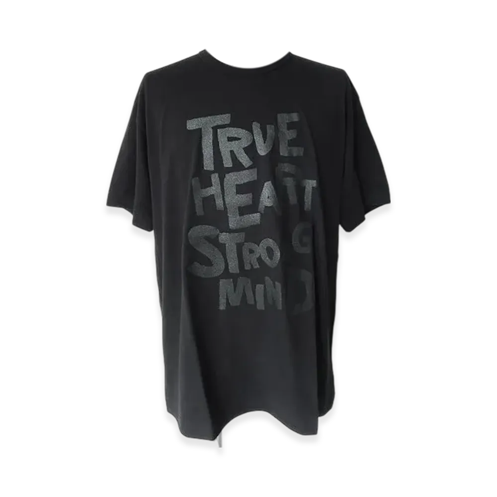 BLACK COMME des GARCONS Cotton Jersey Message Print "Black"