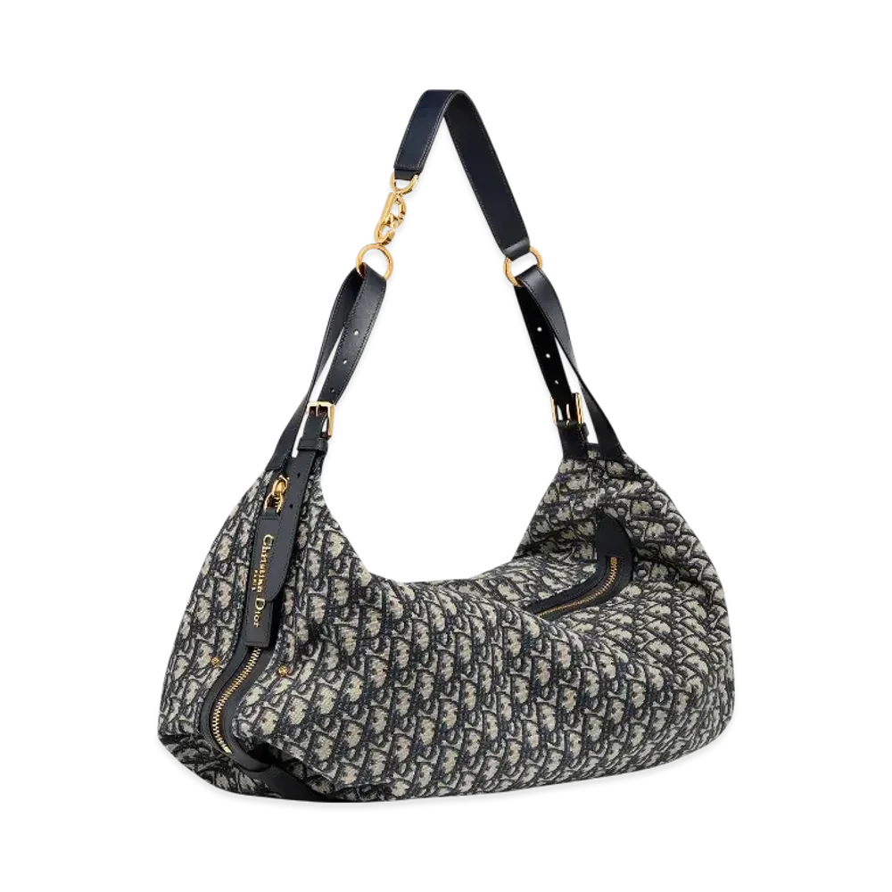 Dior Large D-Journey Bag Dior Oblique Jacquard "Blue"
