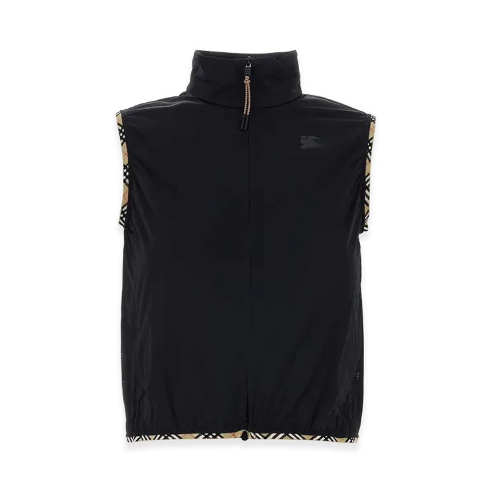 Burberry Women's Stretch Nylon Sleeveless Jacket "Black"