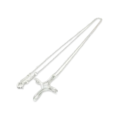 Tiffany & Co Infinity Cross Necklace "Silver"