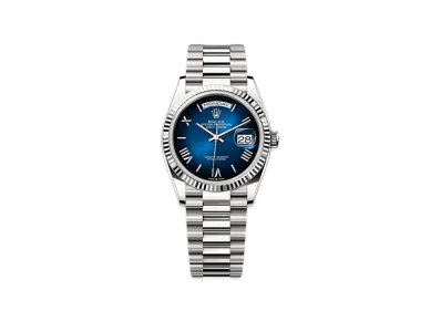 ROLEX Day-Date 36 White Gold "Blue"