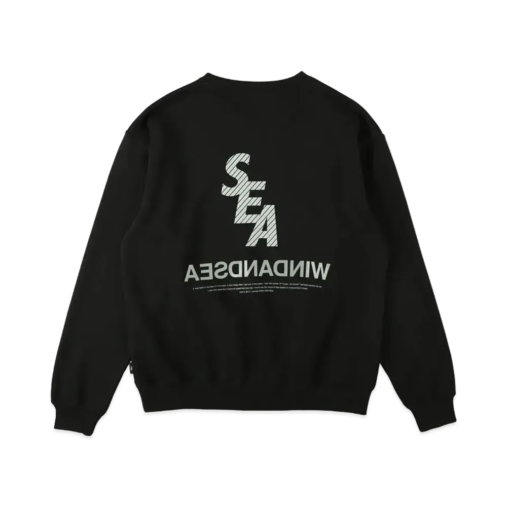 WIND AND SEA S_E_A Reflection Crew Neck "Black"