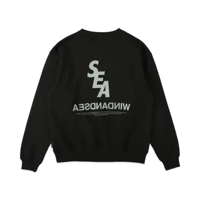 WIND AND SEA S_E_A Reflection Crew Neck "Black"