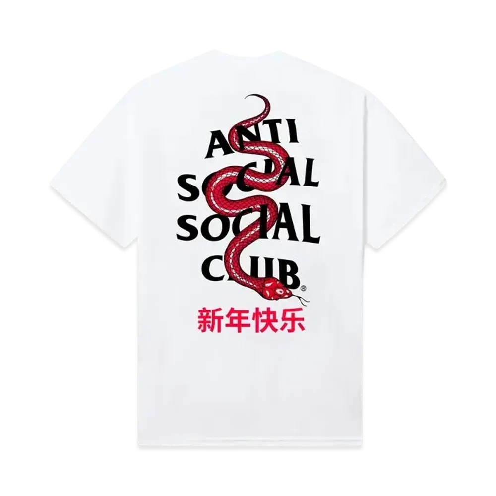 ANTI SOCIAL SOCIAL CLUB Year Of The Snake Wisdom Tee "White"