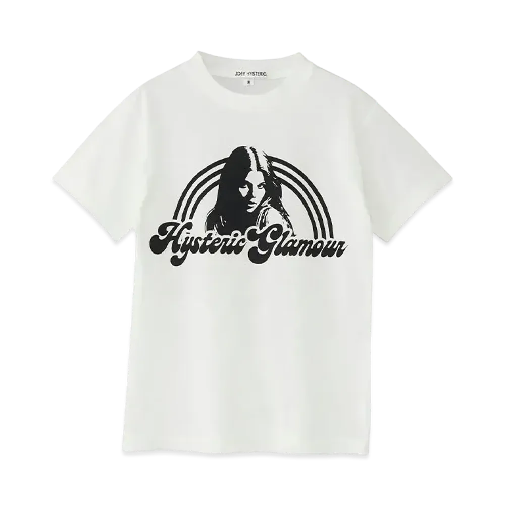 HYSTERIC GLAMOUR Kids Hg Rainbow T-Shirt "White"