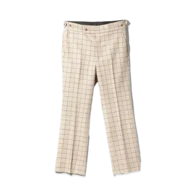 Needles Side Tab Trouser Plaid Twill "Beige"