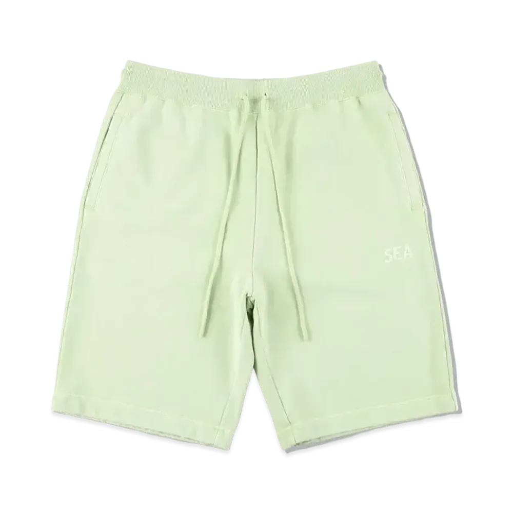 WIND AND SEA SEA (PIGMENT-DYE) SWEAT SHORTS #1 "Pistacio"