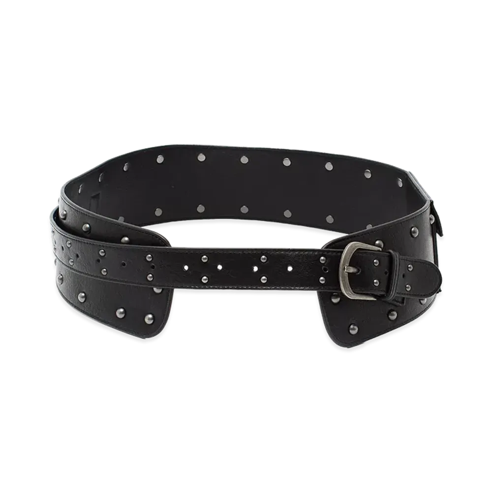 X-Girl Women's Studded Thick Belt "Black"
