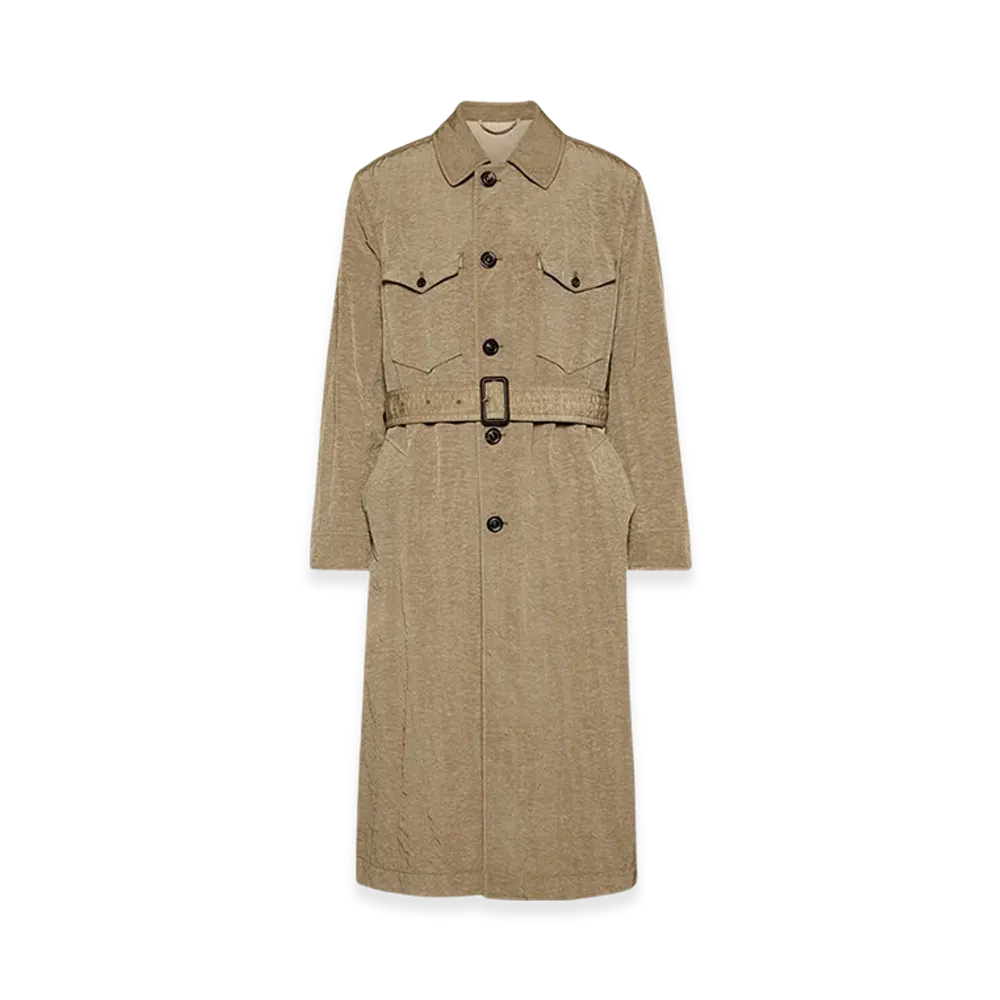 Maison Margiela Canvas Trench Coat "Pink Beige"