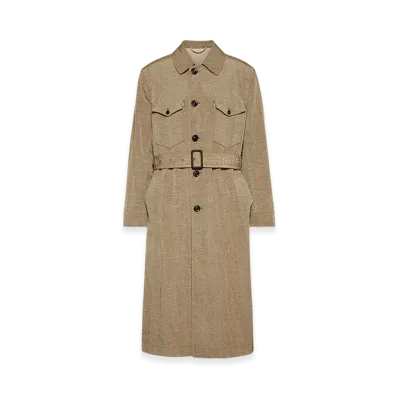 Maison Margiela Canvas Trench Coat "Pink Beige"