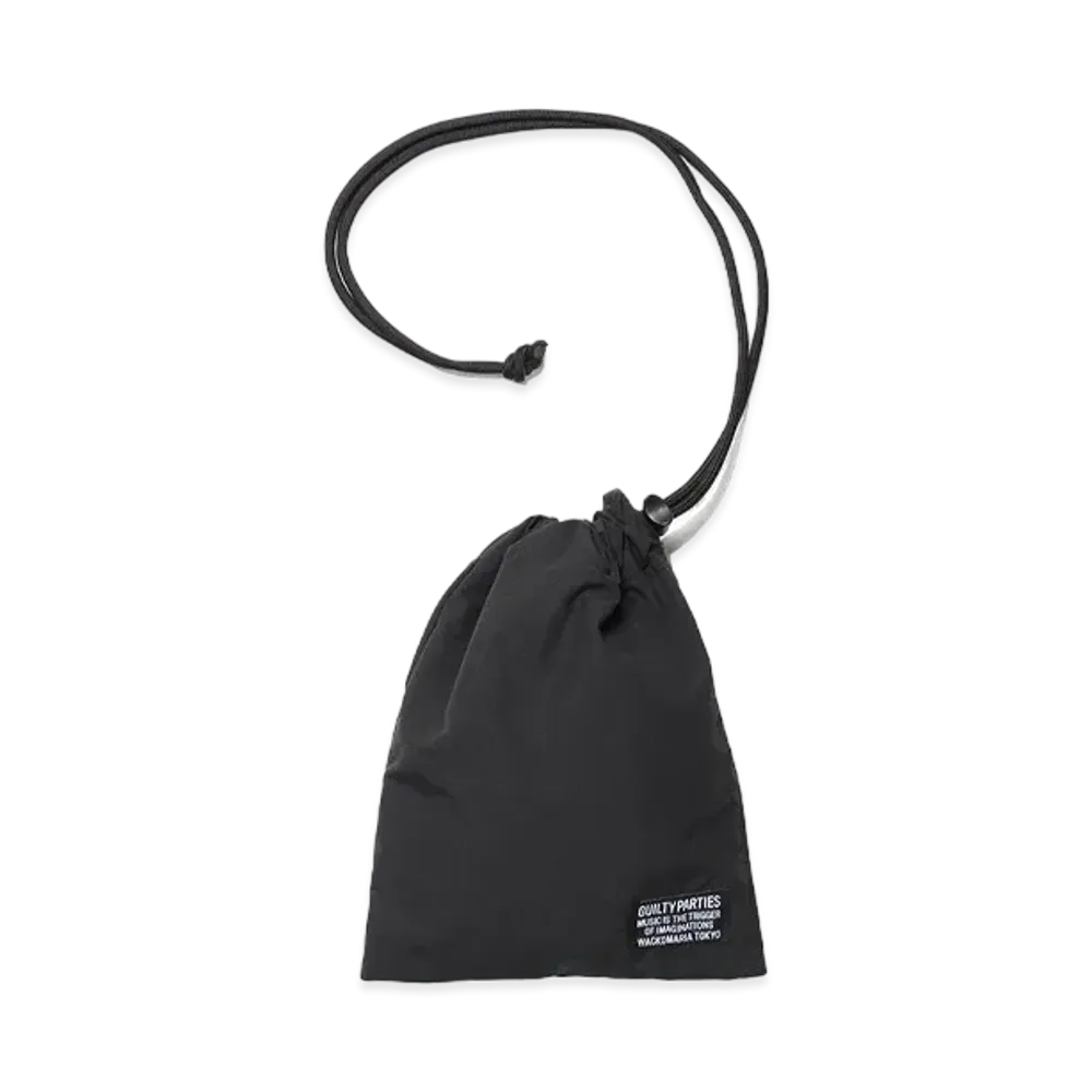 WACKO MARIA Nylon Shoulder Pouch "Black"