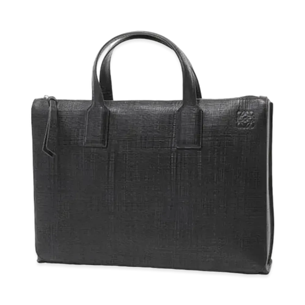 LOEWE Goya Simple Briefcase In Calfskin "Black"