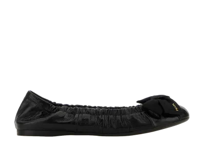 PRADA Women's Calf Leather Ballerinas "Black"