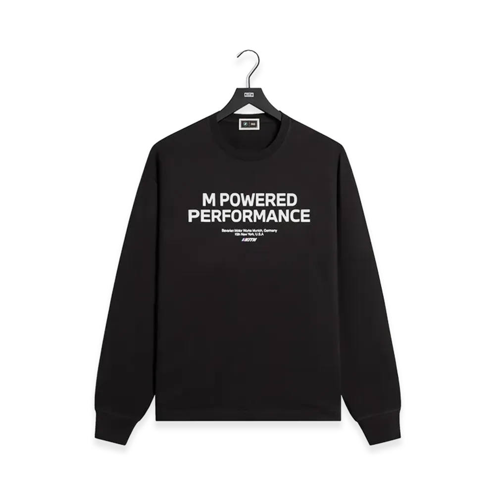 Kith x BMW M Quote Long Sleeve Tee "Black"