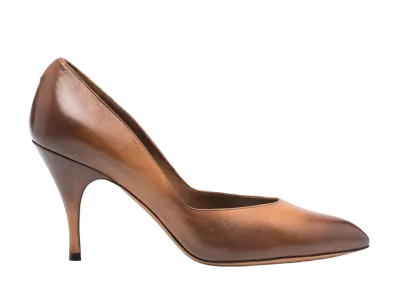 MIU MIU Women's Leather Decolte "Brown"