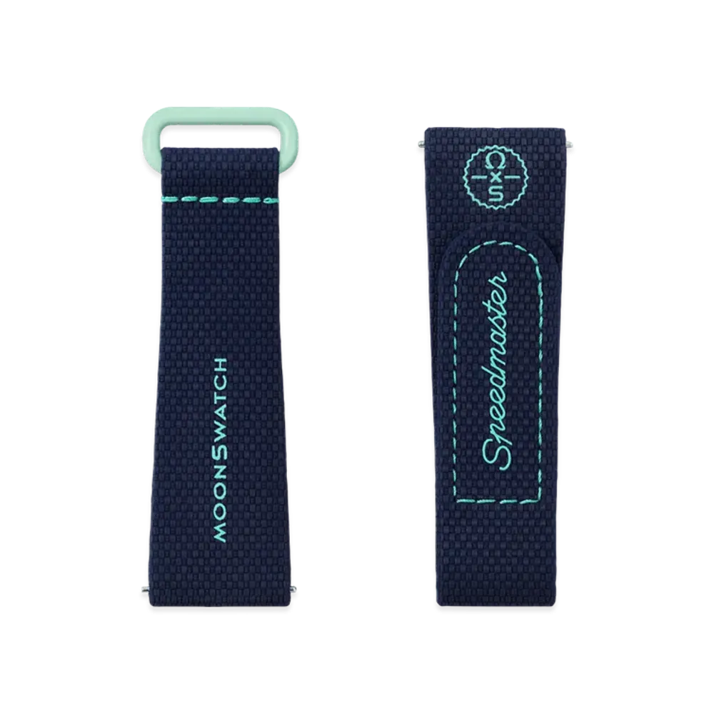 Swatch x OMEGA BIOCERAMIC MoonSwatch Rubber Strap "Dark Blue/Green"