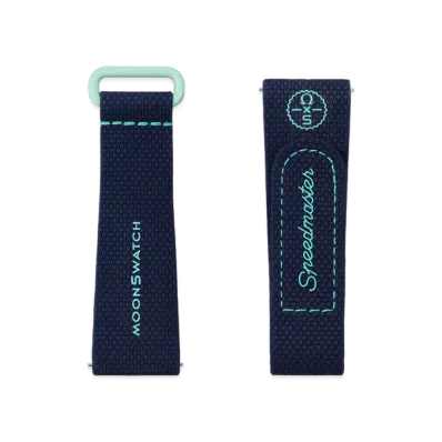 Swatch x OMEGA BIOCERAMIC MoonSwatch Rubber Strap "Dark Blue/Green"