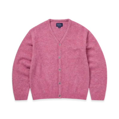 thisisneverthat Hairy Knit Cardigan "Pink"