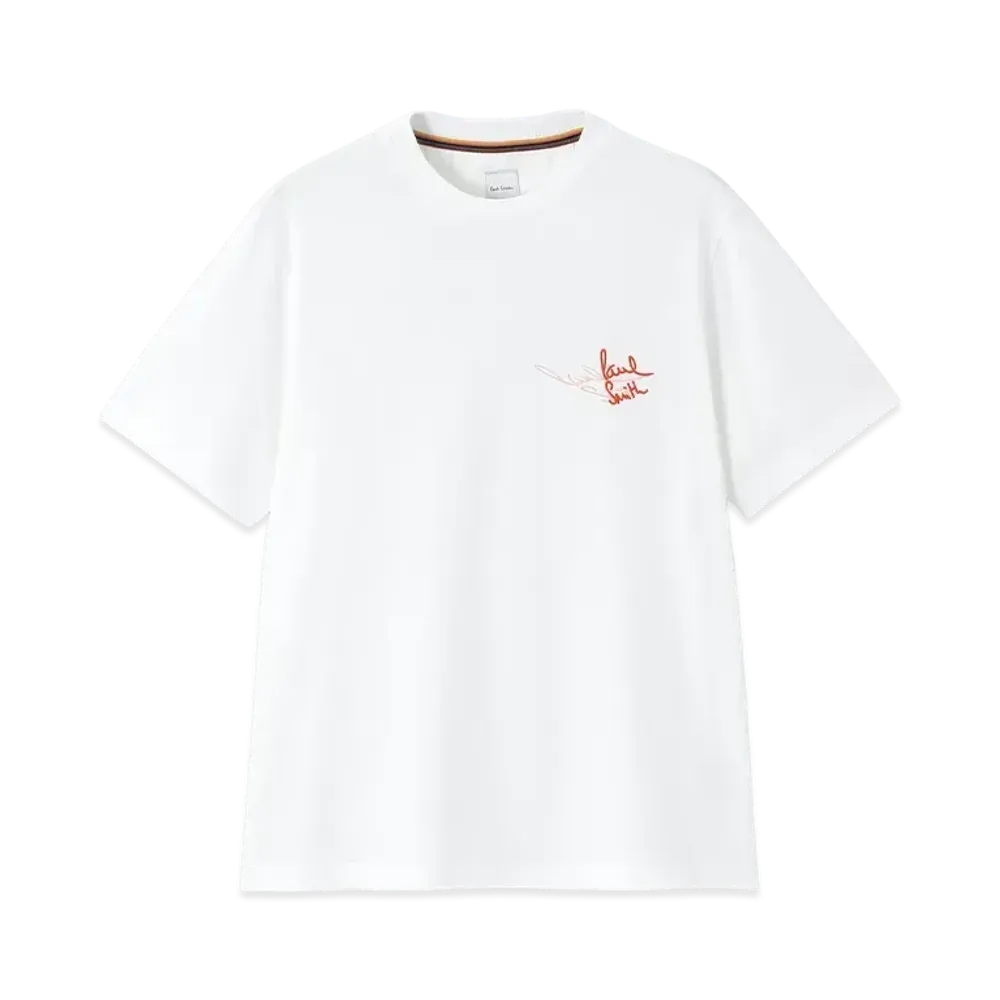 Paul Smith Shadow Logo Tee "White"