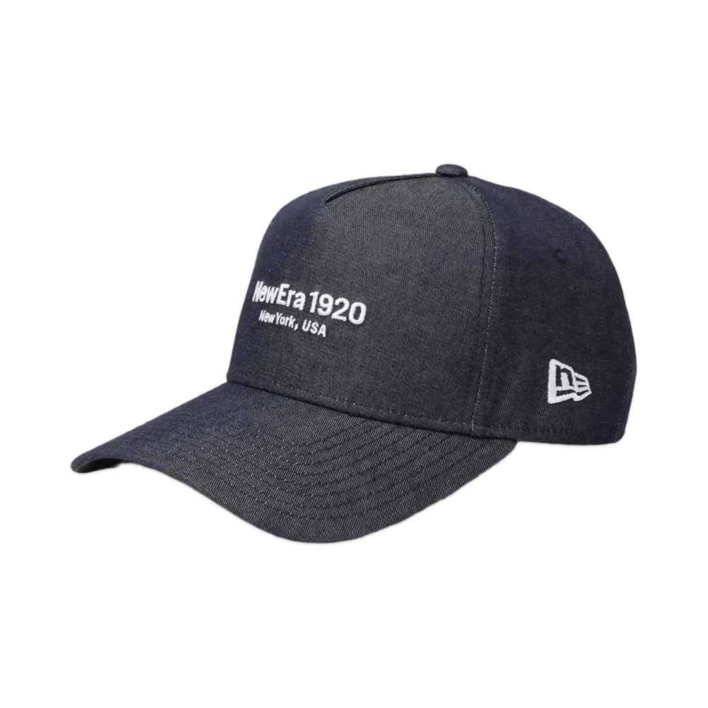 NEW ERA Golf Women's 9Forty A-Frame Long Visor Sustainable Fabric Denim "Navy"