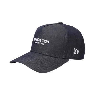 NEW ERA Golf Women's 9Forty A-Frame Long Visor Sustainable Fabric Denim "Navy"