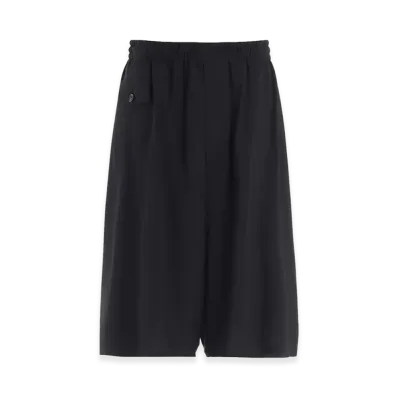 Y's CU/RY Hard Twist Serge Short Pants "Black"