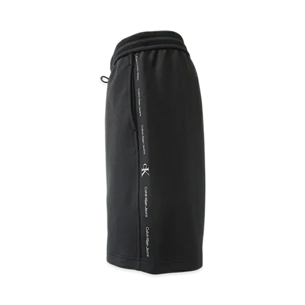 Calvin Klein Jeans Logo Repeat Sweat Shorts "CK Black"