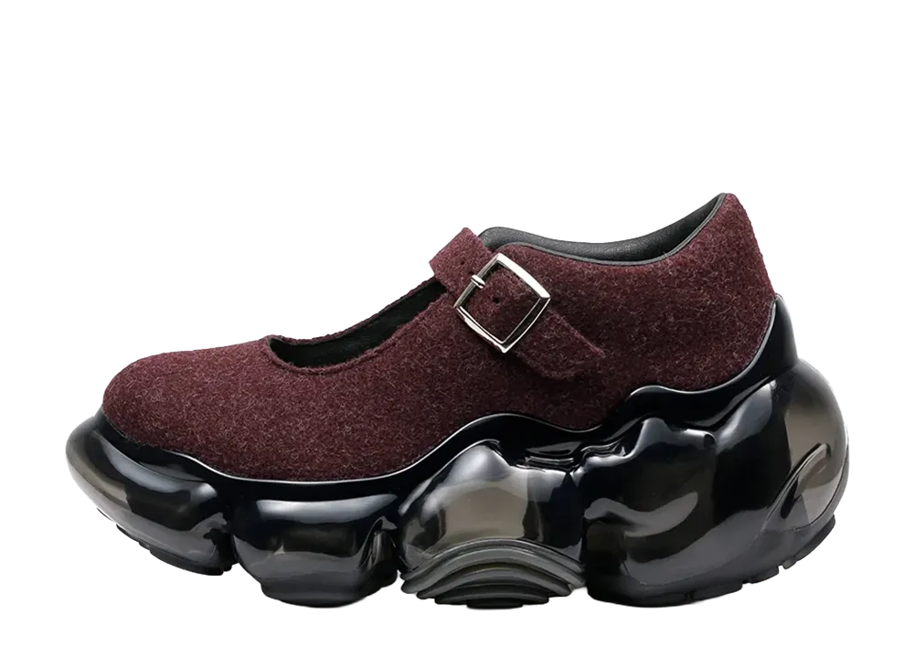 grounds Women's MOOPIE PEBBLE "Wine Felt/Black"