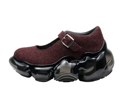 grounds Women's MOOPIE PEBBLE "Wine Felt/Black"