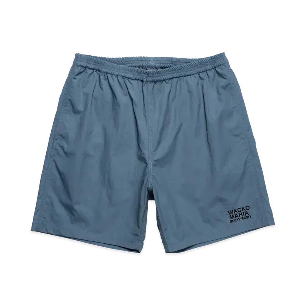 WACKO MARIA Nylon Board Shorts "Blue"