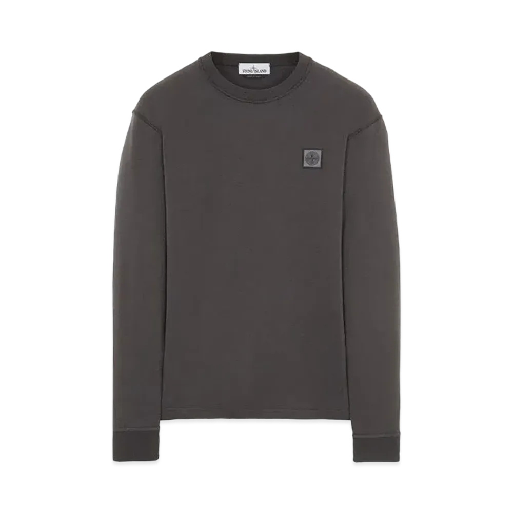 Stone Island 21842 COTTON JERSEY 20/1 'FISSATO' EFFECT_SLIM FIT "Steel Grey"