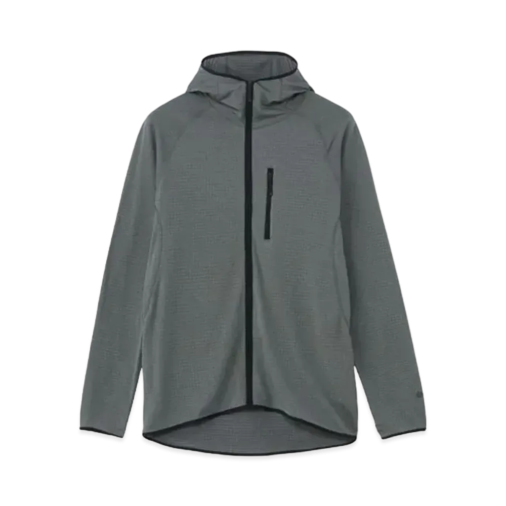 Goldwin Stretch Grid Zip Hoodie (Unisex) "Graphite Gray"