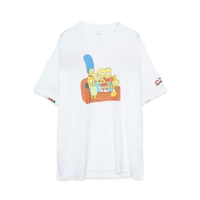 FACETASM The Simpsons/FACETASM RIB BIG TEE "WHITE"