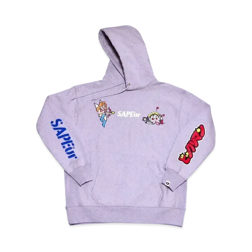 SAPEur x Bikkuriman Youth Hoodie Head Rococo "Gray"