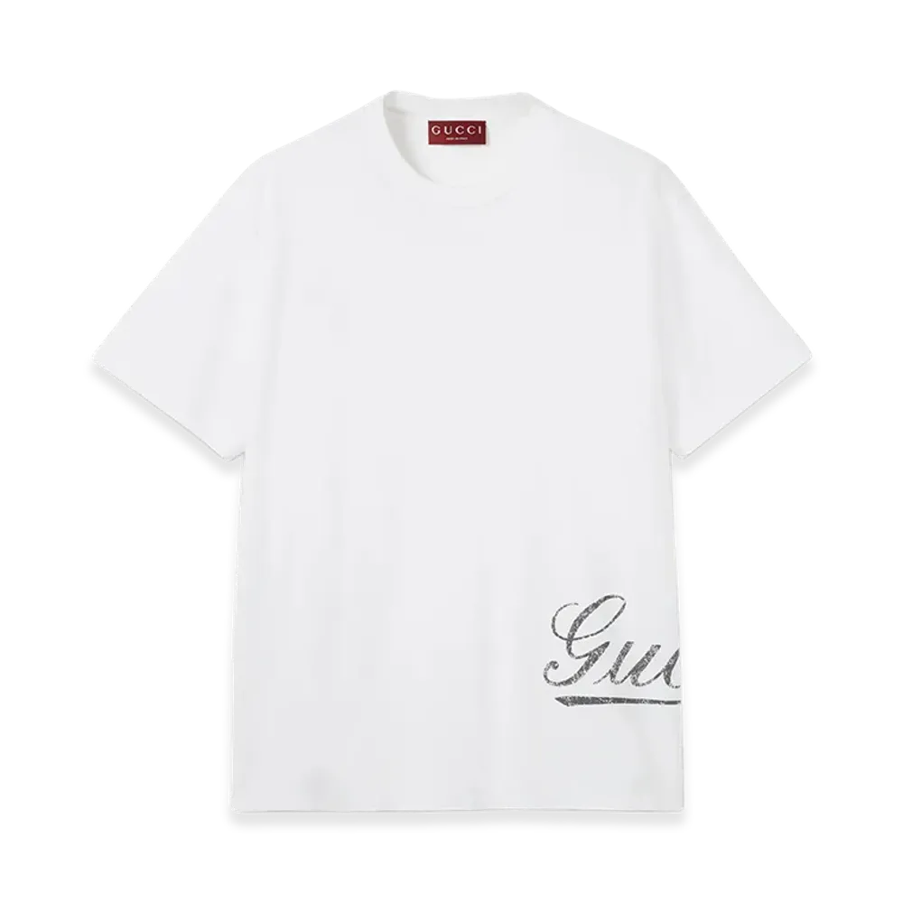 GUCCI 'Gucci' T-Shirt "White"