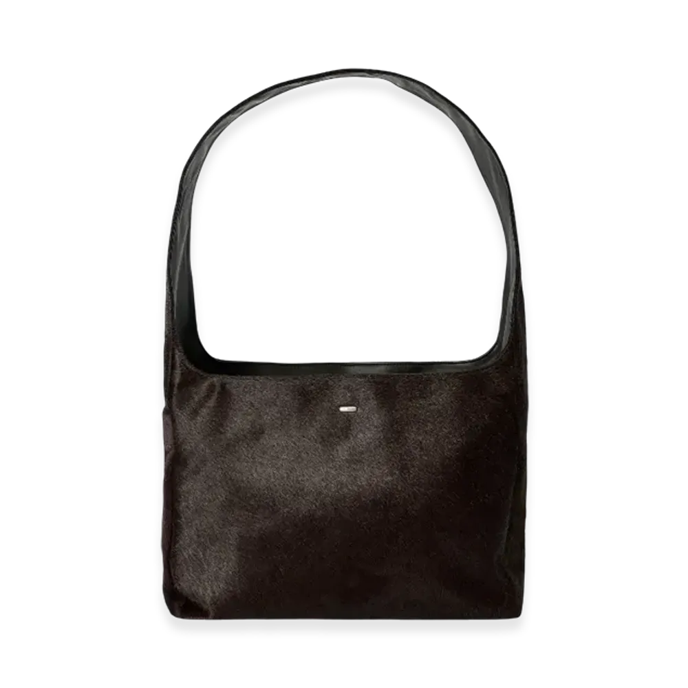 OUR LEGACY Grande Brick Bag "Chocolate Hair On Hide"