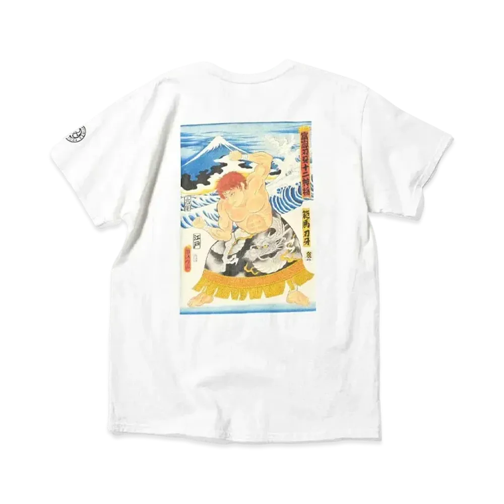 HOME GAME x グラップラー刃牙 x PANCRASE x THREE TIDES S/S TEE "WHITE"