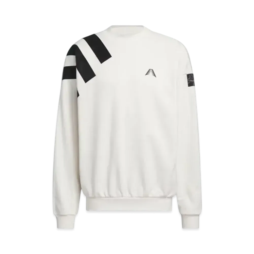 adidas Anthony Edwards 1 Foundation Crew Neck Sweat "Cloud White"