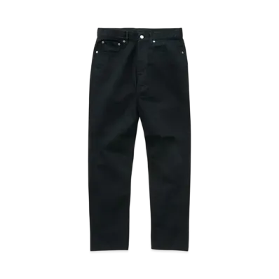 RATS Black Denim Pants Slim "Black"
