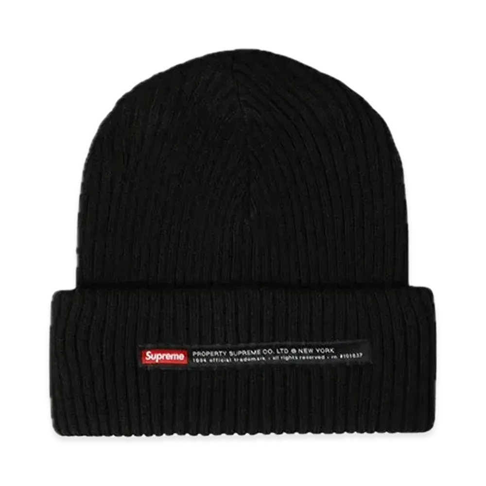 Supreme Property Label Beanie "Black"