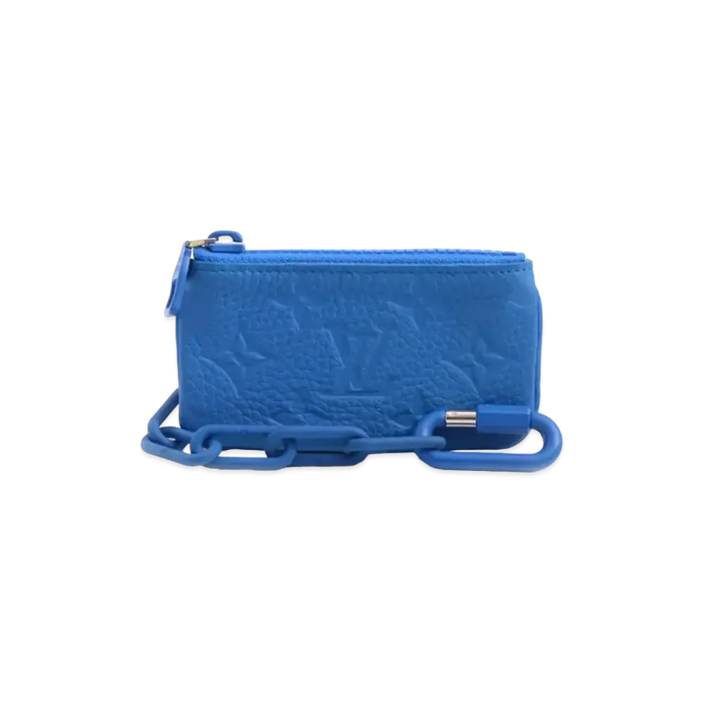 Louis Vuitton Pochette Cle Taurillon Monogram "Blue"