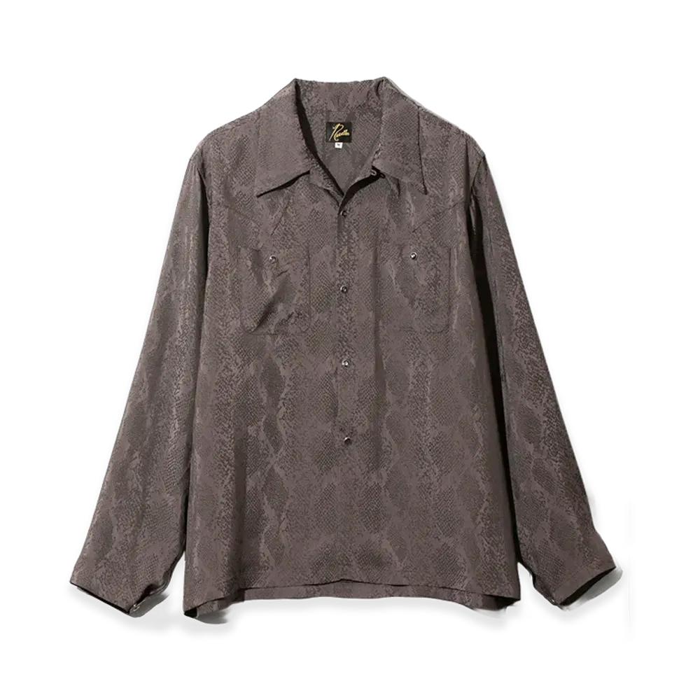 NEEDLES Cowboy One-Up Shirt - Python Jacquard "Purple"