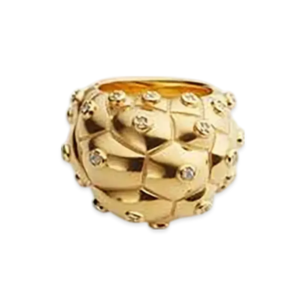Bottega Veneta Drop Ring "White"
