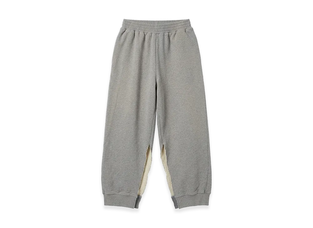 MM6 Maison Margiela Side-Slit Cut-Off Sweat Pants "Grey"