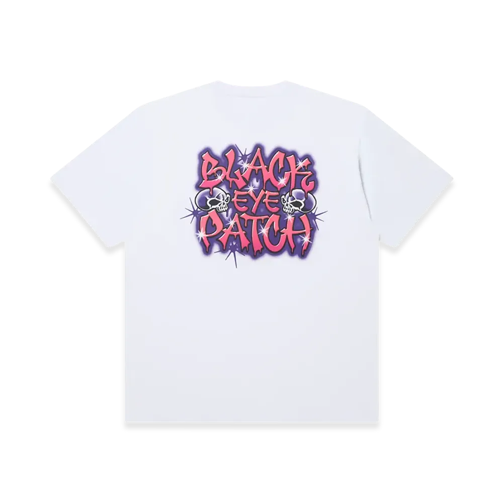 BlackEyePatch Crossbones Small Og Graffiti Tee "White"