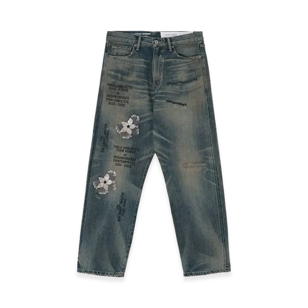 Yohji Yamamoto POUR HOMME x Neighborhood Savage Denim Dp Basic Pants "Indigo"